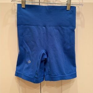 LULULEMON Bright Blue Bike Shorts